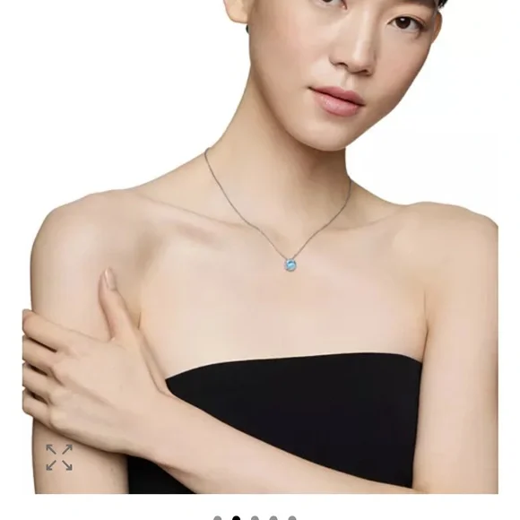 David Yurman Châtelaine® Pendant Necklace with Blue Topaz - Picture 2 of 7